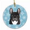 Snowflake Dog on Ceramic Ornament - S000213B001695P056302V026