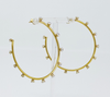 Slim & Jeweled Hoop Earrings