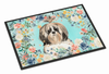 Dog Art Spring Flowers Mat - S000213B001695P000867V024