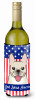 American Flag and Dog Wine Bottle Hugger - S000213B001695P062250V000