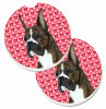 Dog Themed Valentine's Day Cup Holder Car Coasters (Set of 2) - S000213B001695P076438V059