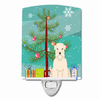 Christmas Tree and Dog Ceramic Night Light - BB4186CNL