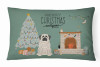Christmas Everyone Dog Art Canvas Fabric Decorative Pillow - S000213B001695P020349V003