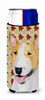 Fall Leaves Design with Dog Ultra Hugger for slim cans - SS4360MUK