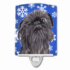 Snowflakes Holiday Dog Art Ceramic Night Light - SC9601CNL