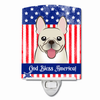 American Flag Design with Dog Ceramic Night Light - S000213B001695P099499V000