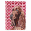 Hearts Love and Valentine's Day Dog Portrait Flag Garden Size - S000213B001695P037374V000
