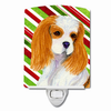 Candy Cane Holiday Christmas Dog Art Ceramic Night Light - SS4596CNL