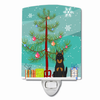 Christmas Tree and Dog Ceramic Night Light - BB4205CNL