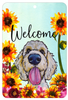 Goldendoodle Blonde - HHS Welcome Indoor/Outdoor Aluminum Sign