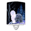 Starry Night Dog Art Ceramic Night Light - S000213B001695P103762V000