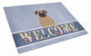 Welcome Dog Print Glass Cutting Board Large - BB5586LCB