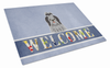 Welcome Dog Print Glass Cutting Board Large - BB5670LCB