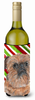 Candy Cane Christmas Design with Dog Wine Bottle Hugger - SC9614LITERK