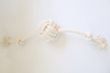 Handmade Sustainable Natural White Rope Dog Toy 4 PC