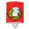 Christmas Wreath Dog Art Ceramic Night Light - S000213B001695P104727V000