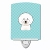 Checkerboard Design with Dog Ceramic Night Light - S000213B001695P098859V000