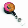 Dog Retractable Badge Reel - SS4778-PK-BR