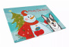 Snowman Dog Print Glass Cutting Board Large - S000213B001695P057676V028
