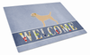 Welcome Dog Print Glass Cutting Board Large - BB5488LCB