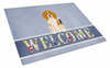 Welcome Dog Print Glass Cutting Board Large - BB5621LCB