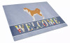 Welcome Dog Print Glass Cutting Board Large - S000213B001695P079710V023