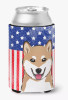 American Flag and Dog Can or Bottle Hugger - S000213B001695P064127V000