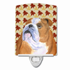 Fall Leaves Dog Art Portrait Ceramic Night Light - SS4365CNL
