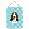 Checkerboard Design with Dog Wall or Door Hanging Prints - BB1181DS1216