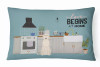 Dog Kitchen Scene Art Canvas Fabric Decorative Pillow - S000213B001695P020412V000