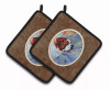 Dog Artwork Pair of Pot Holders - S000213B001695P069332V004