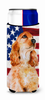 USA American Flag with Dog Ultra Hugger for slim cans - BB9706MUK