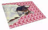 Valentine's Day Dog Print Glass Cutting Board Large - S000213B001695P036999V035