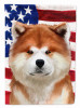 American Flag with Dog Artwork Flag Garden Size - S000213B001695P013767V006