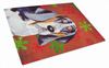 Christmas Design Dog Print Glass Cutting Board Large - LH9327LCB