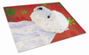 Christmas Design Dog Print Glass Cutting Board Large - LH9315LCB