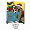 Christmas Dog Art Ceramic Night Light - S000213B001695P020825V002