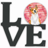 Dog Love & Hearts Metal Wall Artwork - S000213B001695P012516V000