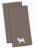 Dog Design Embroidered Kitchen Towel Set of 2 - BB3436GYTWE
