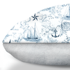 Carta Marina Light Vintage Nautical Toile Dog Cushion - S002793B002925P000025V007