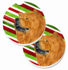 Dog Themed Holiday Christmas Cup Holder Car Coasters (Set of 2) - S000213B001695P076419V071