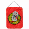 Christmas Wreath Design with Dog Wall or Door Hanging Prints - S000213B001695P028463V000