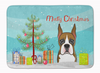 Christmas Tree Dog Art Machine Washable Memory Foam Mat - BB1595RUG
