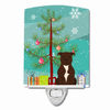 Christmas Tree and Dog Ceramic Night Light - BB4173CNL