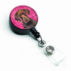 Dog Retractable Badge Reel - SC9117PK-BR