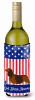 American Flag and Dog Wine Bottle Hugger - S000213B001695P097331V000