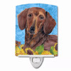 Dog In Summer Flowers Ceramic Night Light - S000213B001695P103183V000