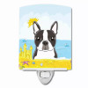 Summer Beach Design with Dog Ceramic Night Light - S000213B001695P099402V000