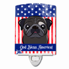 American Flag Design with Dog Ceramic Night Light - S000213B001695P099524V000