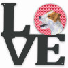 Dog Hearts Love and Valentine's Day Metal Wall Artwork LOVE - S000213B001695P012739V028